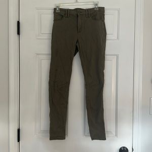 Abercrombie & Fitch olive green skinny jeans